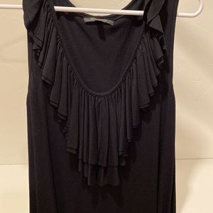 Great dress.  Fun black sleeveless dress with bodice ruffle